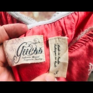 Guess Strapless Pink Dress